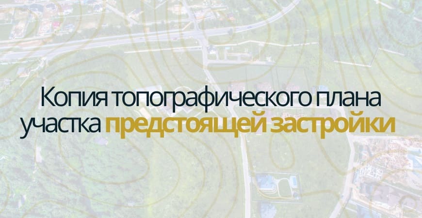 Копия топографического плана участка в Исетском